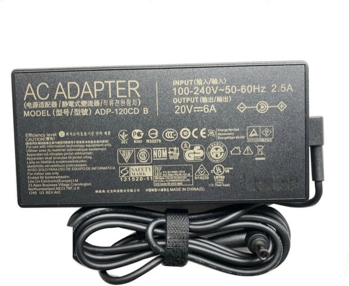 Блок питания ASUS 20V 6.32A · 120 Вт 6.0×3.7 мм
