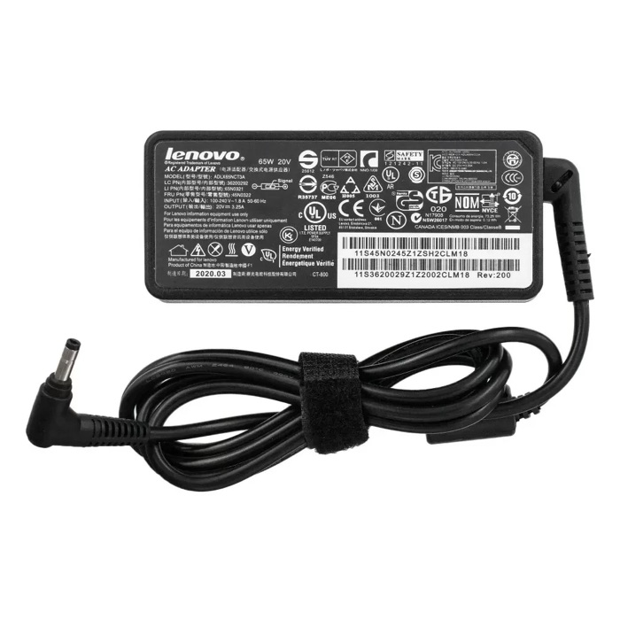 Блок питания Lenovo 20V 3.25A · 65 Вт 4.5×1.7 мм