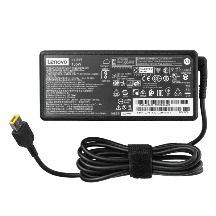Зарядка Lenovo 20V 3.25A 65W (прямоугольный) — блок питания для ноутбука